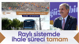 Yusuf Alemdar raylı sistem projesinde son gelişmeyi paylaştı