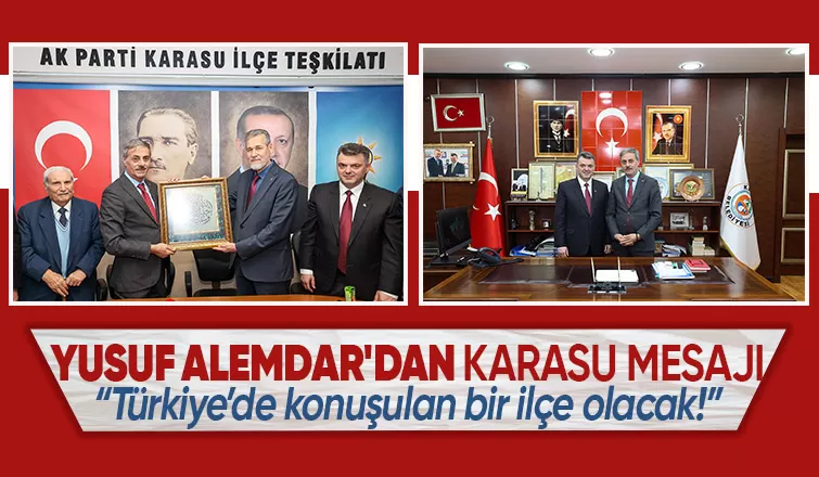 Yusuf Alemdar ziyaretlerini Karasu'da sürdürdü