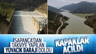 Yuvacık Barajı doldu, kapaklar açıldı
