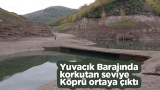 Yuvacık Barajında korkutan seviye