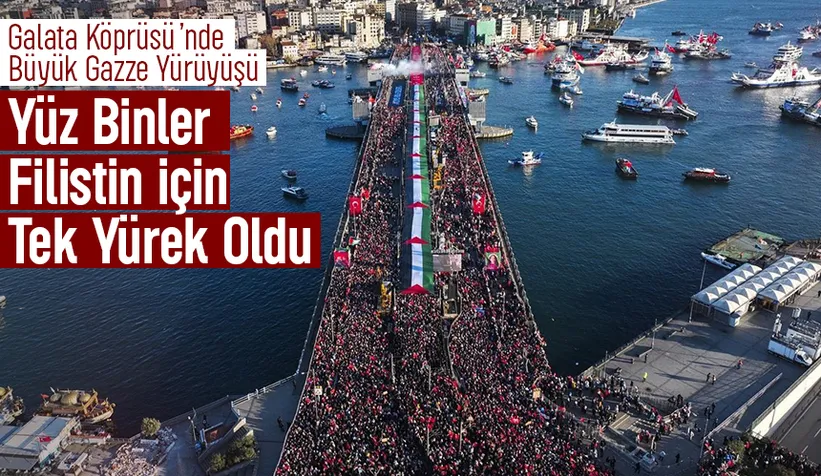 Yüz binler Filistin için tek yürek oldu