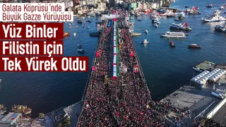 Yüz binler Filistin için tek yürek oldu