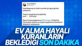 Yüzyılın sosyal konut projesinde tarih 13 Eylül