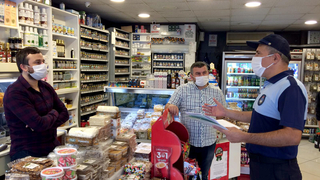 Zabıta’dan maske ve hijyen denetimi