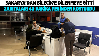 Zabıtaları 40 dakika peşinden koşturan dilenci yakalandı