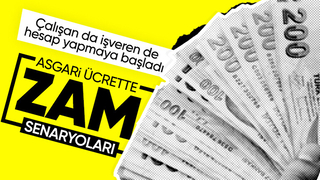 Zam oranına göre asgari ücret tutarı ve işverene maliyet senaryoları