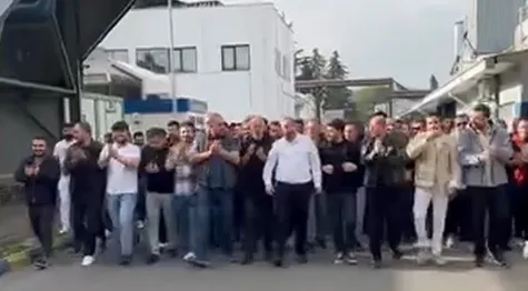 Zam teklifini beğenmeyen Goodyear işçileri eylemde
