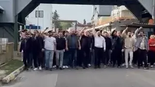 Zam teklifini beğenmeyen Goodyear işçileri eylemde