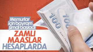 Zamlı memur maaşları hesaplara yatırılmaya başlandı