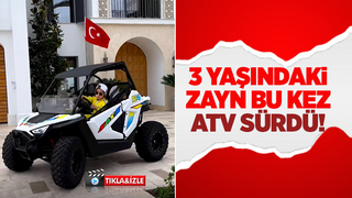 Zayn bu kezde ATV sürdü