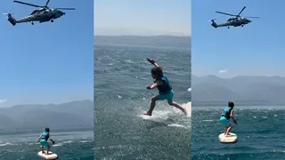 Zayn'dan Sapanca Gölü'nde helikopter gösterisi