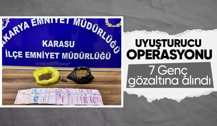 Zehir operasyonu 7 gözaltı