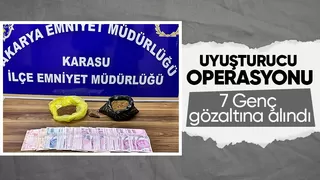 Zehir operasyonu 7 gözaltı