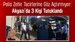 Zehir Tacirlerine geçit yok : 3 Kişi Cezaevini Boyladı