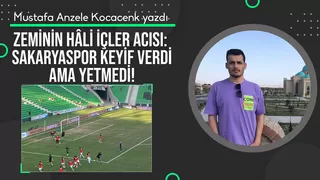 Zeminin hâli içler acısı: Sakaryaspor keyif verdi ama yetmedi!