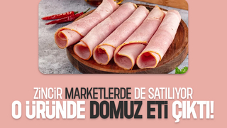 Zincir marketlerin raflarında da var; Domuz eti çıktı