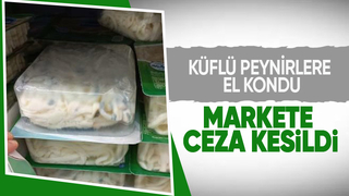 Zincir marketteki o peynirlere el kondu