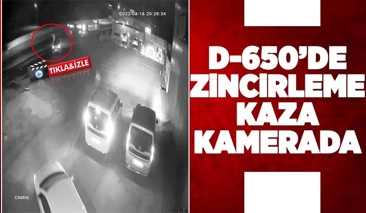 Zincirleme kaza kamerada