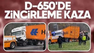 Zincirleme kaza ucuz atlatıldı
