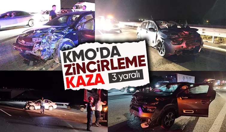 Zincirleme kazada 3 kişi yaralandı