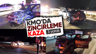 Zincirleme kazada 3 kişi yaralandı