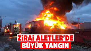 Zirai aletlerde yangın; Alevlere teslim oldu