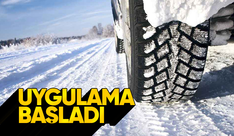 Zorunlu kış lastiği uygulaması 1 Aralık itibarıyla başladı